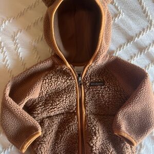 Columbia Tan Sherpa Baby Bear Ear Jacket